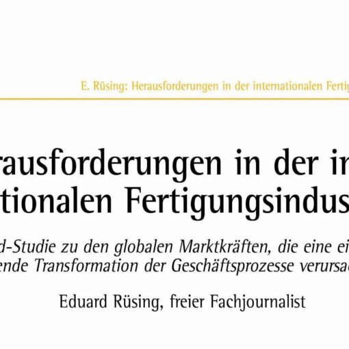 Herausforderungen in der internationalen Fertigungsindustrie
